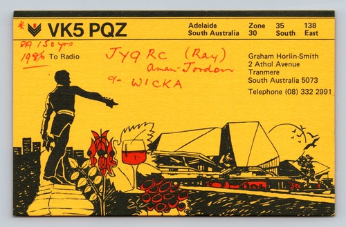Ham radio qsl vk5pqz adelaide - radio,