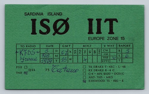 Radioamatore qsl is0iit - radioamatore,