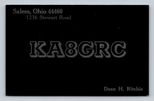 Radioamatore qsl ka8grc salem - ka8grc,