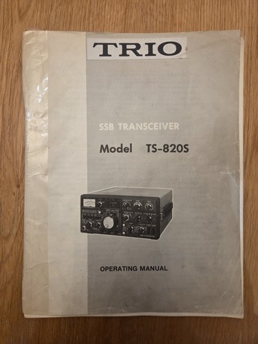 Trio 820s manuale di - trio,